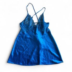 Victoria's Secret Sapphire Lace Chemise
